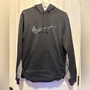 Men’s Nike Black & Grey Thermafit Hoodie - Medium- EUC
